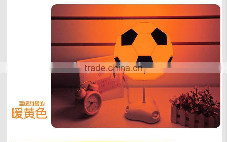 Creative DIY Handmade Football Decorative Table Lamp, Personality World Cup Football Lamp Colorful Atmosphere Night Light Lamp