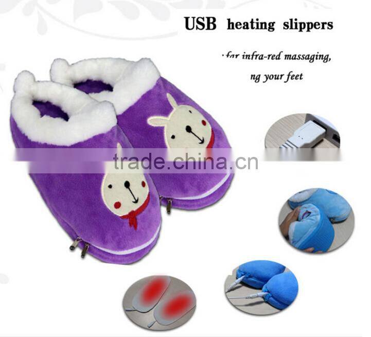 Newest Fashion Heated Slippers USB Warmer Shoes Electric USB Warm Slippers For Wholesale