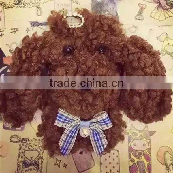 3D hairy dog mobile shell, Poodle protective case for iPhone 6 6 Plus