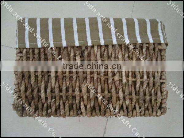 european style baking finish solid wood cabinet with straw basket drawers