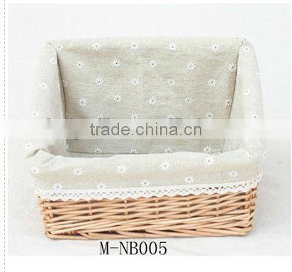 3 of set wicker basket with liner wholesale factory supply