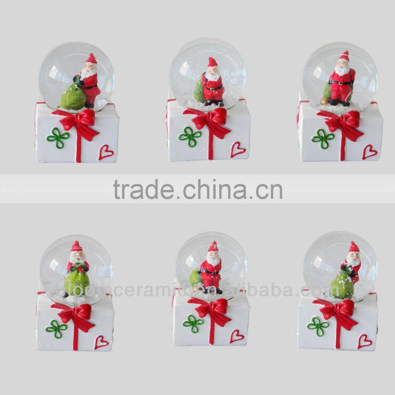 Bloom resin led water globe