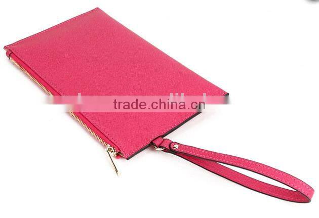 PU leather 25*14 cm Fashion New Design Black Women Makeup Bag With Cross Grain