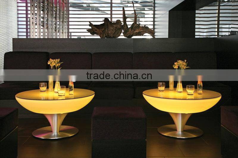round bar table with light illuminated led furniture