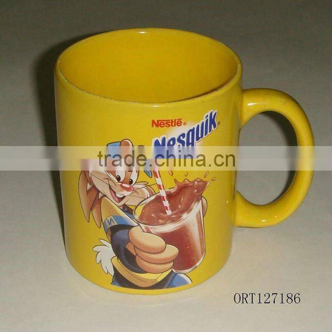 ceramic mug with decal