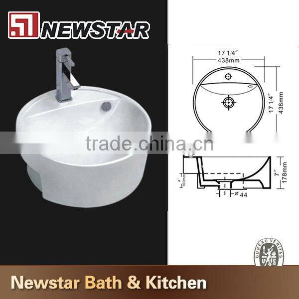 Solid wood bathroom vanity with granite countertops for inn project