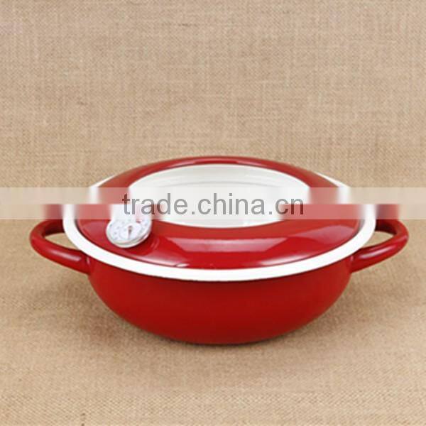 High quality and safty kitchen use OEM enamel crock pot/enamel slow cooker
