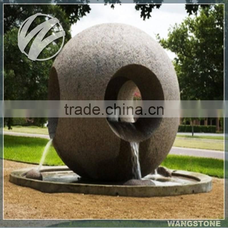 Outdoor polished abstract marble modern sculpture