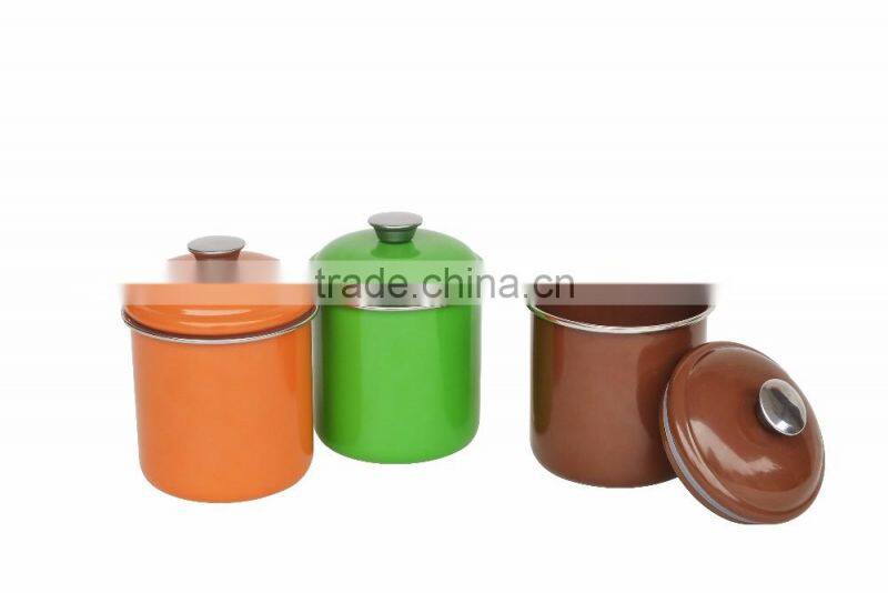 Hot sale powder coated enamel camping mug