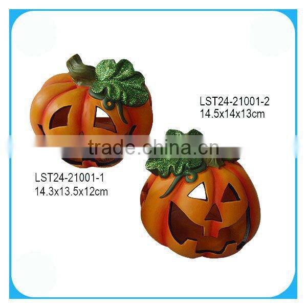 Ceramic pumpkin tealight holder