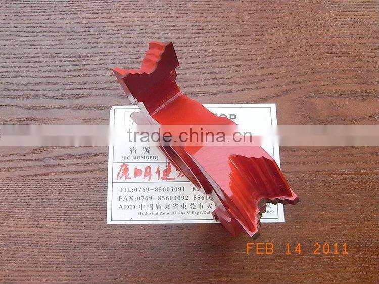 vertical shaft double R type cutter