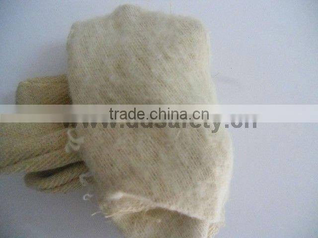 DDSAFETY High Quality Safety Gloves With 5Years Experience White Cotton Canvas Glove Knit Wrist