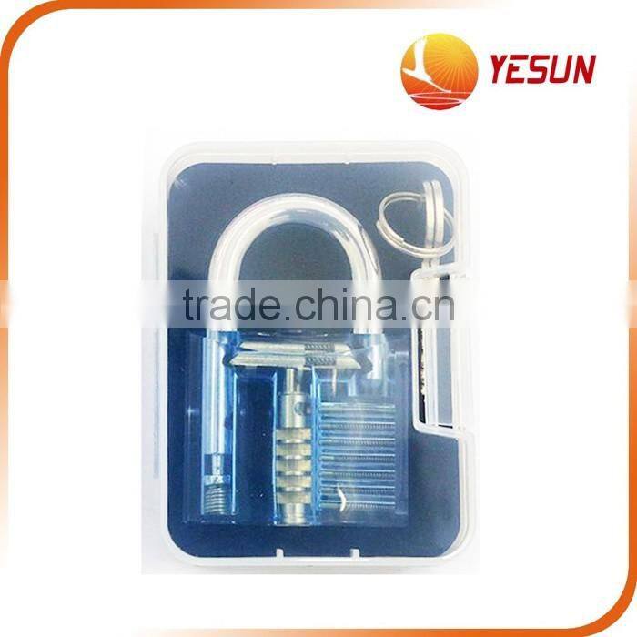 Clear train lock with 2 keys, train padlock