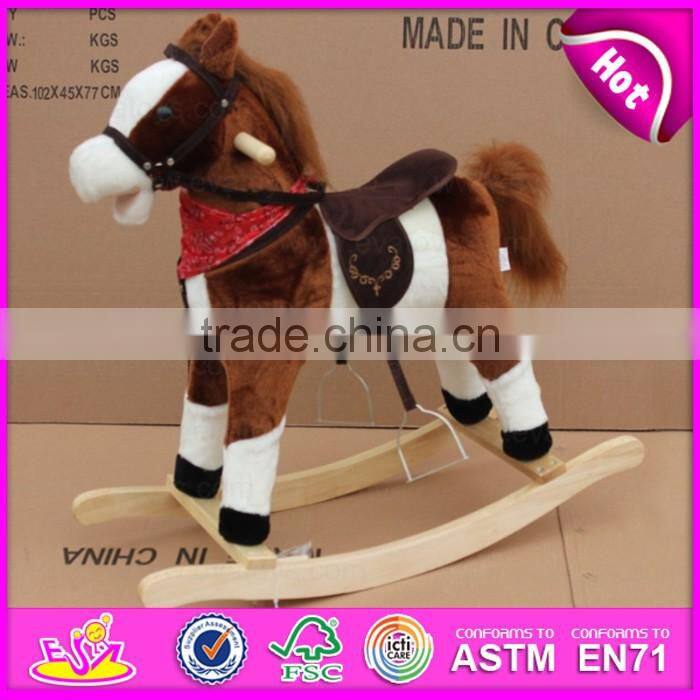 2016 New hot baby wooden rocking horse W16D072