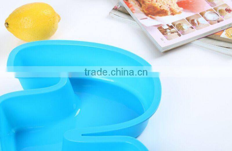 Hot sale Birthday number 5 shape silicone cupcake mold,cake pan,bakeware cake mold