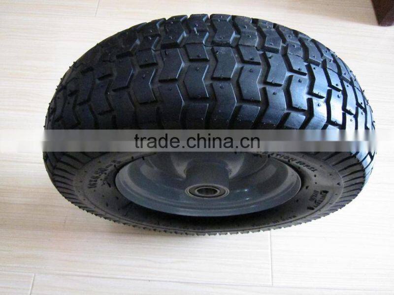 16inch Lawn Mower Air Wheel 6.50-8 With Plastic Rim