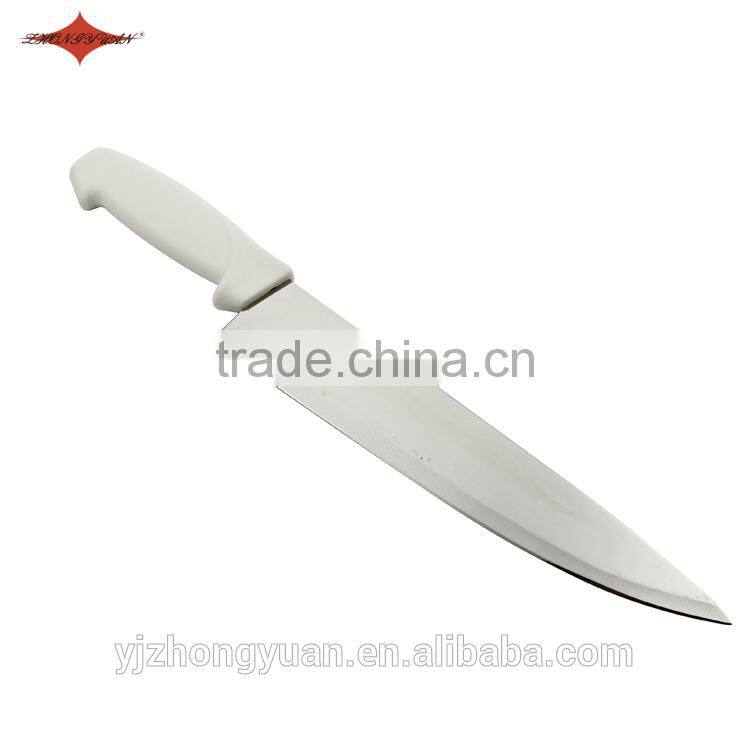 ZY-B10512 10 inch stainless steel chef kitchen knife with comfortable PP handle
