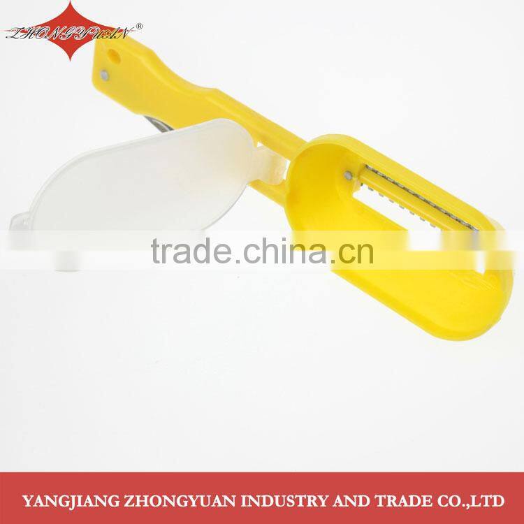 Multipurpose stainless steel fish scale peeler with ABS handle