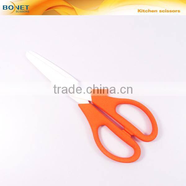 S53102C2P 7-7/8" color handle ceramic kitchen scissor kitchen tool