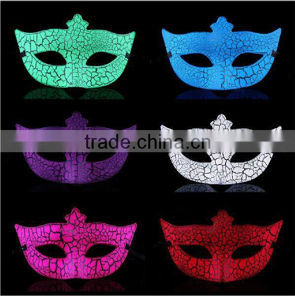 Hard PVC Plastic Venice Crack Mask Cheap Carnival Mask