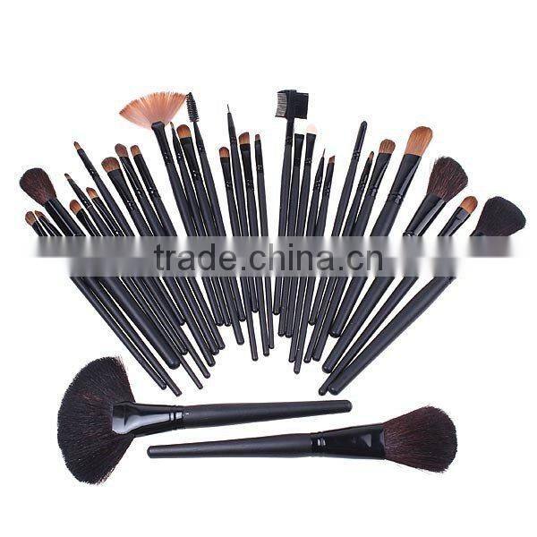 Professional Makeup Brush Set 32 PCS Cosmetic Facial Make up Brush Kit Wool Makeup Brushes Tools Set with Black Leather Case