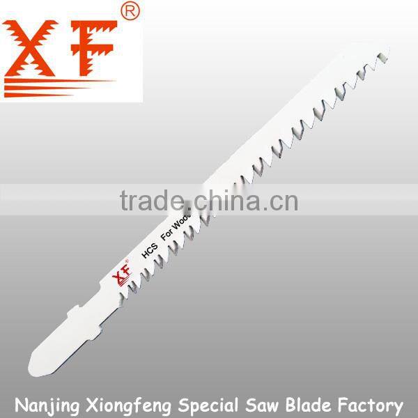 Jig saw blade for hard wood