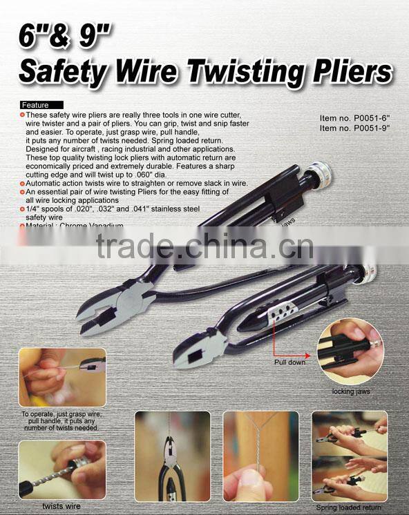 6"& 9" Safety Wire Twisting Pliers
