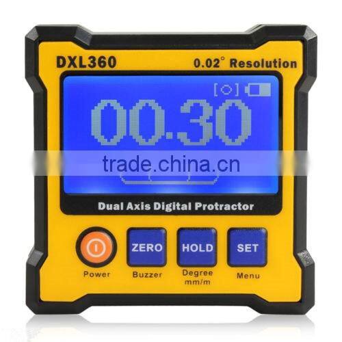 Angle Finder Cube Digital Magnetic Protractor Gauge Inclinometer Level Box