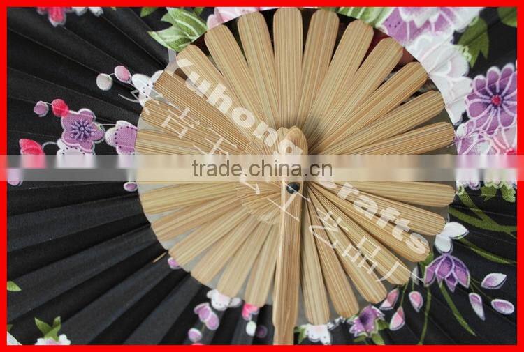 New style windmill shape bamboo fabric fan