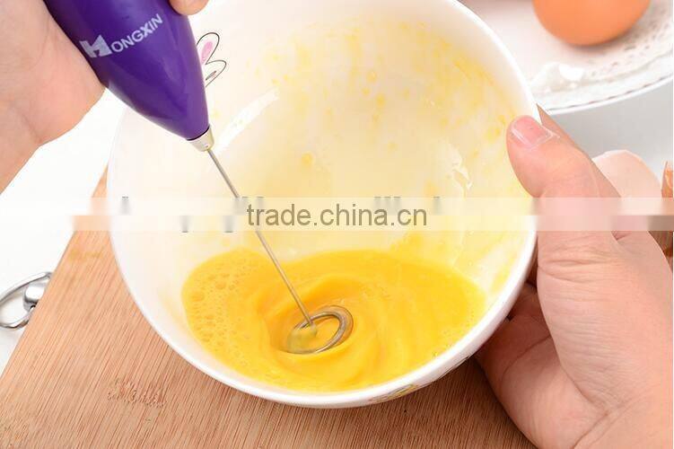 Kitchen Practical Mini-electric Handheld Milk Cream Coffee Shake Frother Battery Operated Whisk Mixer Egg Beater Foamer