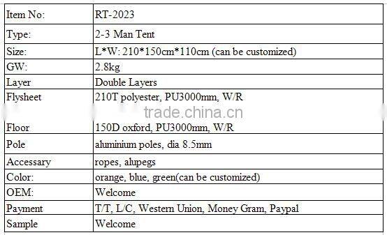 Fun Camp Tent Polyester Outdoor Camping Tent