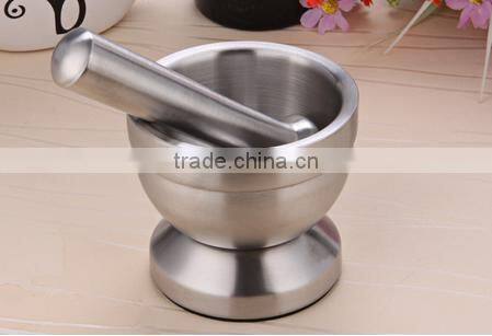 High Quality Stainless steel Herbs mill mortar and pestle