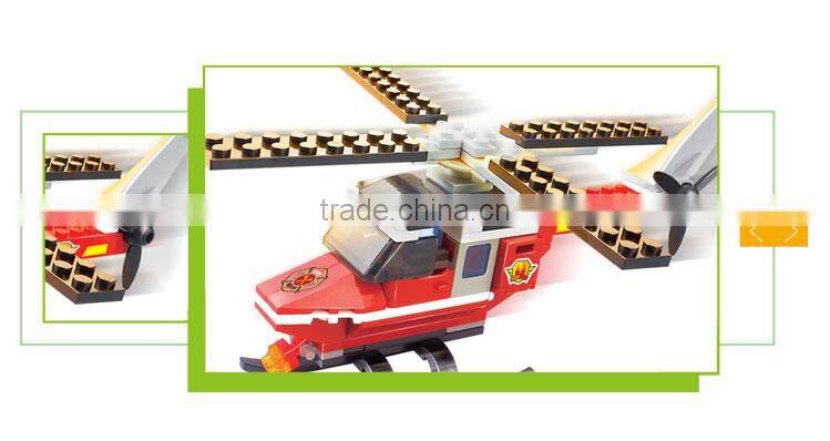 Funny plastic kids play set building bricks scale diecast model aircraft