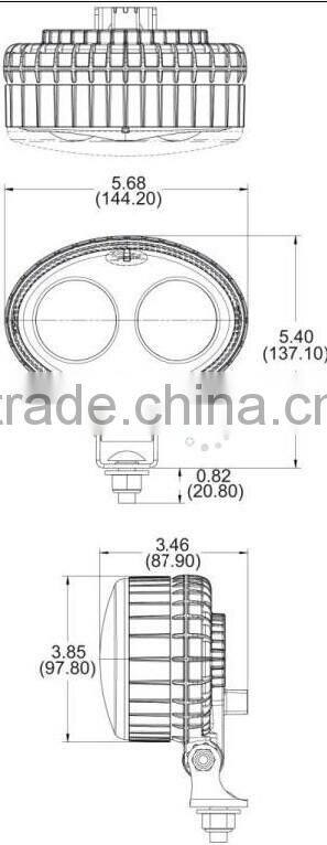 original car replacement Land rover defender 7 inch led headlight For Jeep Jk,Rover,harley motor