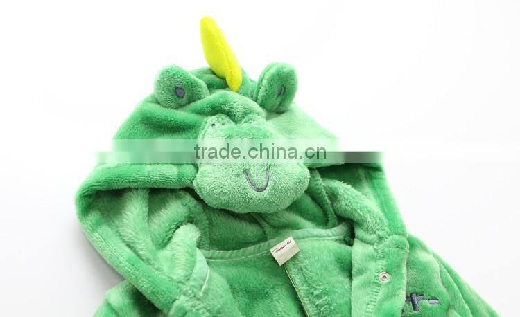 100% polyester animal shape kids hooded bath robe,kids bathrobe, children bathrobe