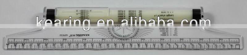 Kearing Parallel Rolling Ruler Rigid Plastic 30cm Multi Purpose Rolling Rule # MPR30
