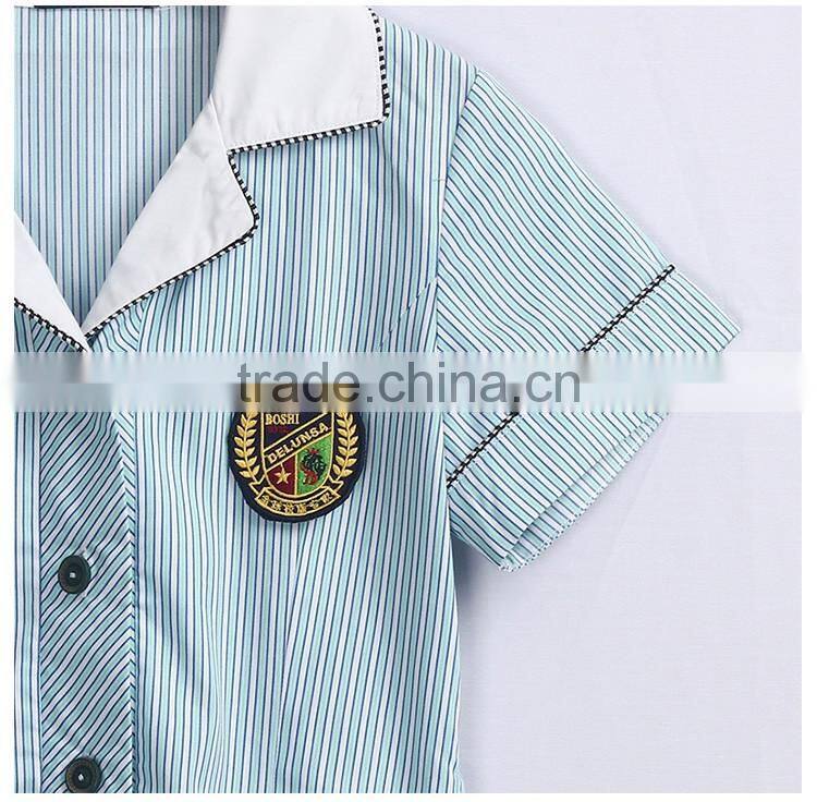 2017 New Design Primary Summer Dress School Uniform