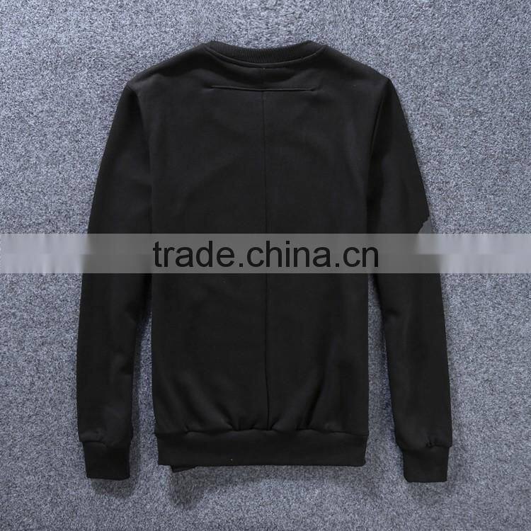 2015 Animal printing plain cotton crew long sleeve t shirt