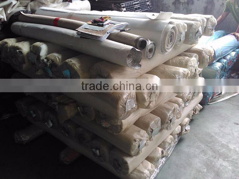 A Grade PVC Sponge Leather Stocklot F or Shoes ,Bags