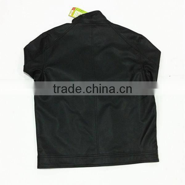 2014 Hot Selling Black Leather Jacket Men
