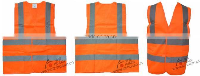 High visibility reflective vest with CE certificate