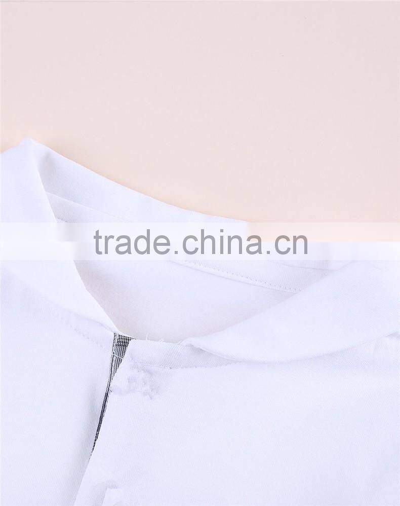 Boys Gender Knitting,Plain Dyed Children Polo t shirt the sleeves with lace