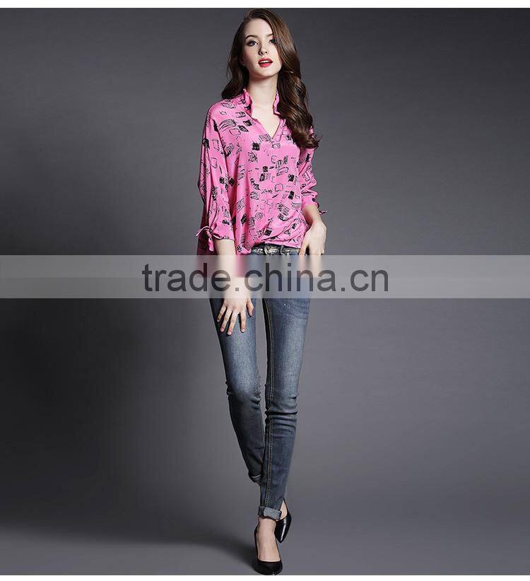 High quality hand painted silk shirt wholesale