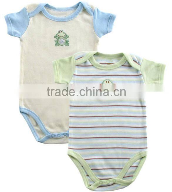 Printed summer wear short sleeve pattern custom made infant cotton smocked infant baby clothes wholesale price