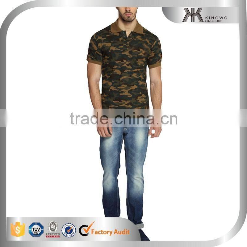 Camo Printing T-shirts Comfort Colors T-shirts Man Sports Polo T-shirts Men's Clothing