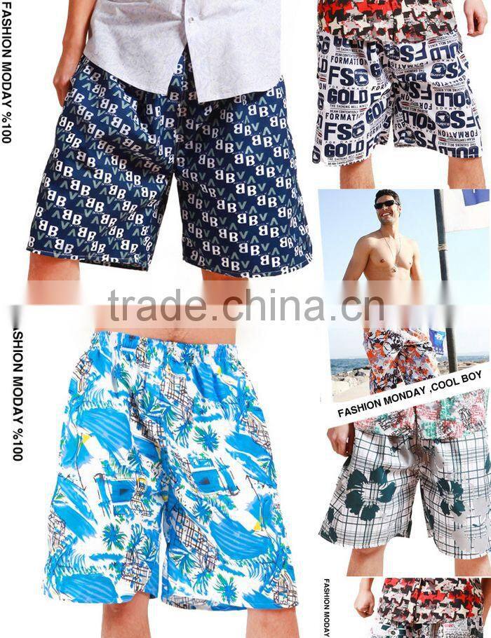 2014 Cool design beach custom men short pants