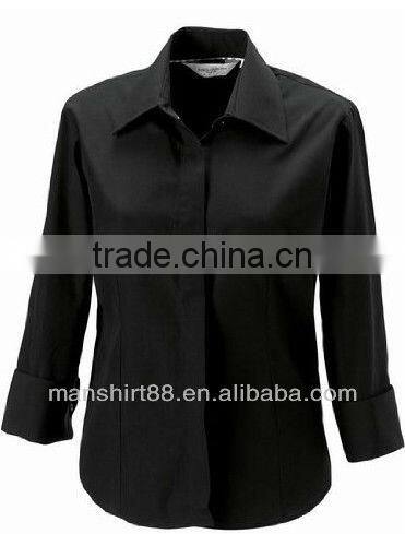custom Tencel softextile woman Work Shirt Blouse