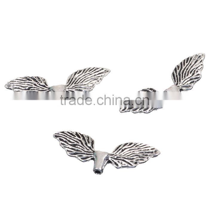 Zinc Based Alloy Spacer Beads Wing Antique Silver