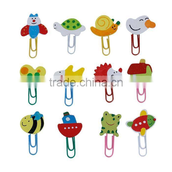 Cheap Wholesale Cute At Random Decorative House Wood Paper Clip
