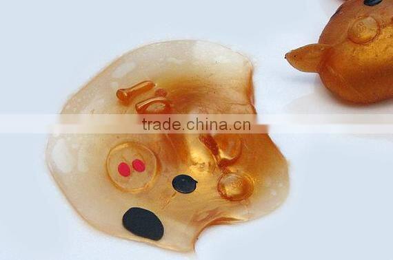 Soft TPR Hot Selling High Quality Colorful Pig Head Venting fidget Water Ball Toys